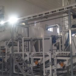 Линия очистки и шелушения семян подсолнечника 1 тонна в час
