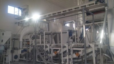 Линия очистки и шелушения семян подсолнечника 1 тонна в час